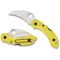 Spyderco 2024 Spyderco Dragonfly 2 Salt Lightweight Yellow Hawkbill Serrated SPY-C28SYL2HB - alternate 1